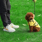 Wizland Imported Pet Rainwear showcasing the soft lightweight polyester material texture.