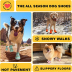 Close up of hook and loop strap on Hcpet dog shoes