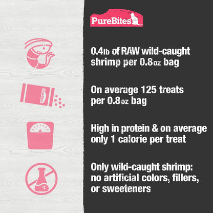 PureBites 100 percent pure human grade shrimp cat meal topper