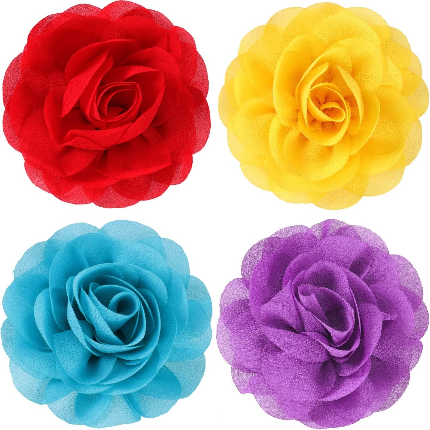 WILLBOND 4 Pieces Dog Flower Bow Collar Multicolored Pet Bow Collar Dog Charms Flower Set for Puppy Cat Pet Grooming Accessories(Red, Rose Red, Light Pink, Milk White) - Image 9