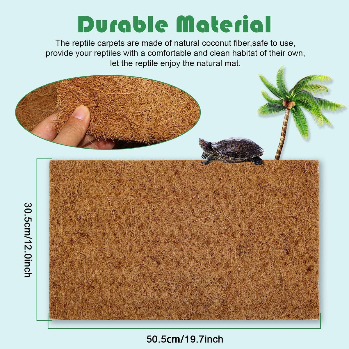 BWOGUE coconut fiber terrarium liner laid flat