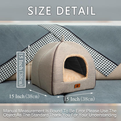 Windracing 2-in-1 foldable cat tent for indoor cats