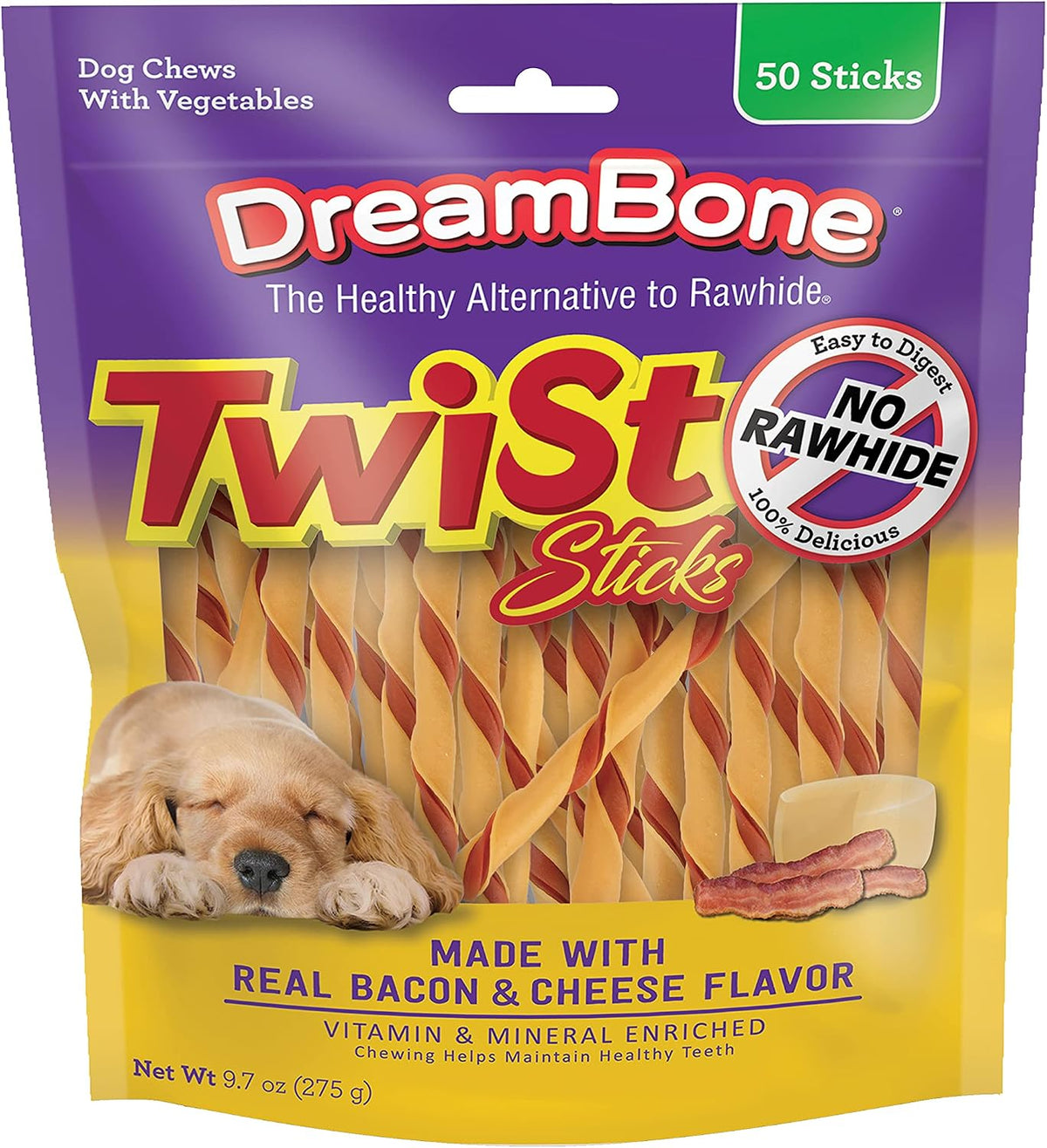 DreamBone Twist Sticks Chews for Dogs, Treat Your Dog to Easy-to-Digest Rawhide-Free Chews Made with Real Vegetables and Chicken, 50 Count - Image 12