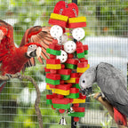 Mewtogo bird toy metal chain and secure hanging hook detail