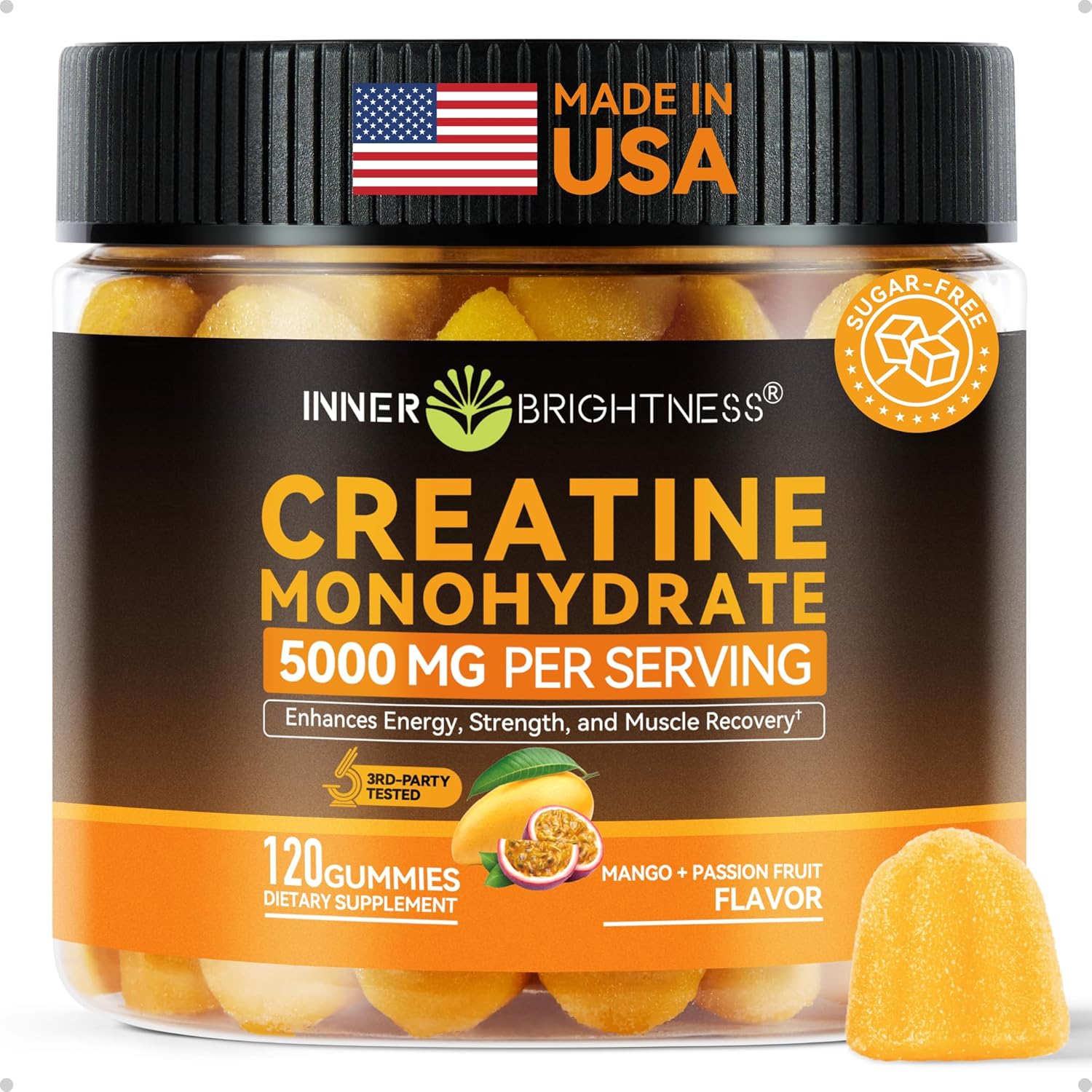 Inner Brightness Creatine Monohydrate Gummies bottle front view