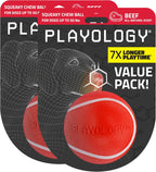 Playology squeaky ball packaging details for large dogs