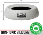 Franklin Pet Supply Co travel water dish for dogs and cats top view