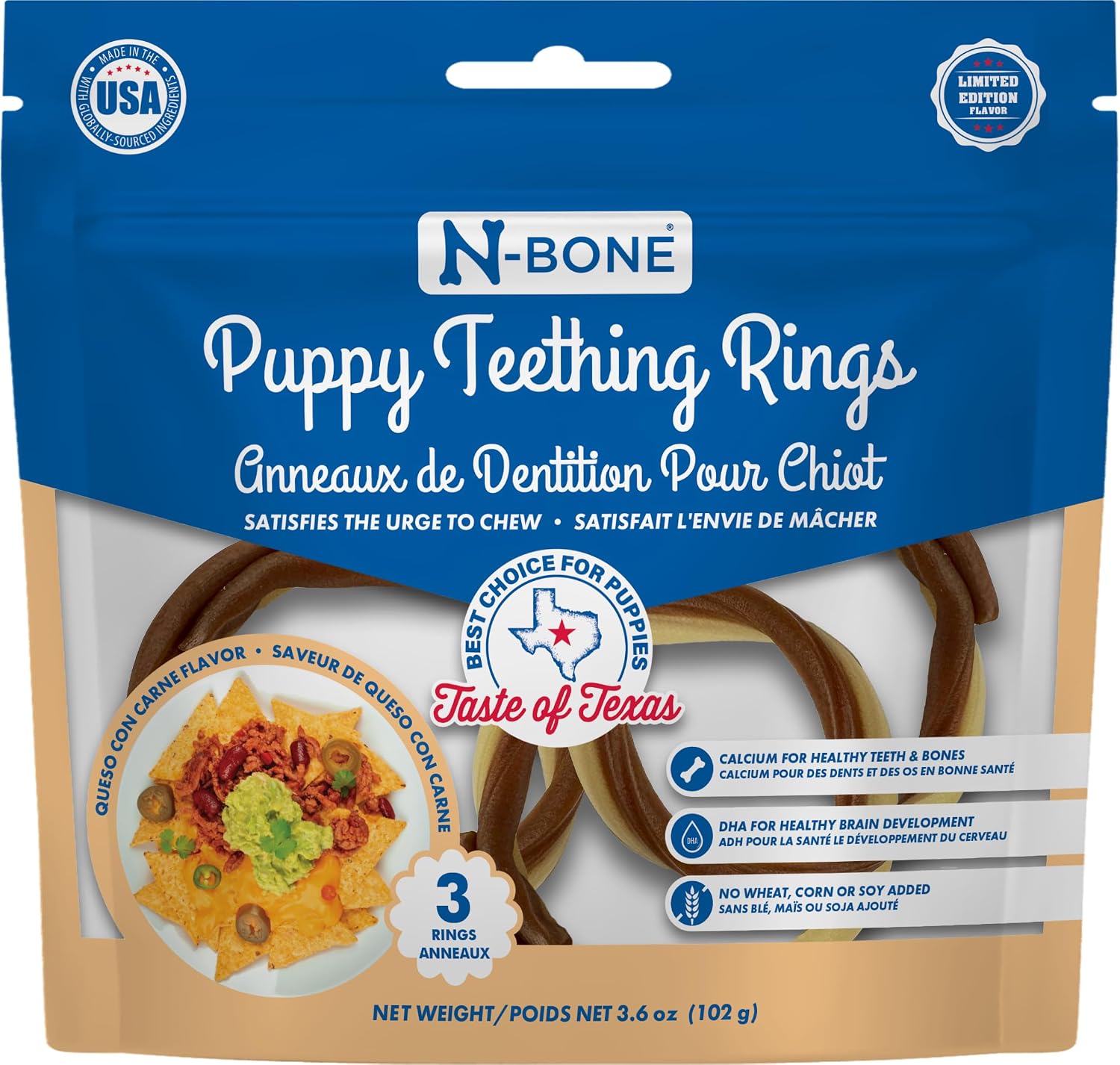 N-Bone Puppy Teething Ring Chicken Flavor (1 Pack Of 6 Rings) (113048) - Image 11