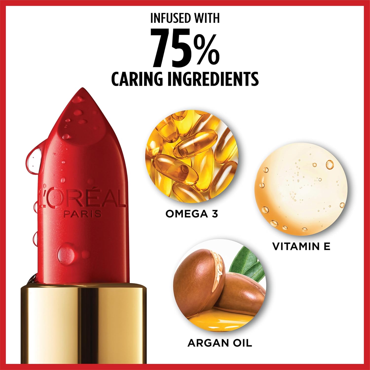 L'Oreal Paris Colour Riche moisturizing lip color texture swatch