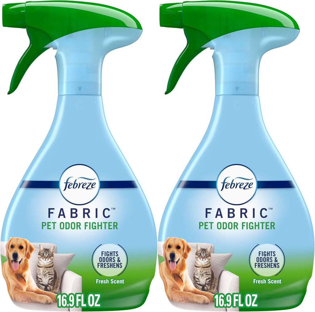 Febreze Pet Odor Fighter Fabric Refresher front view bottle pack