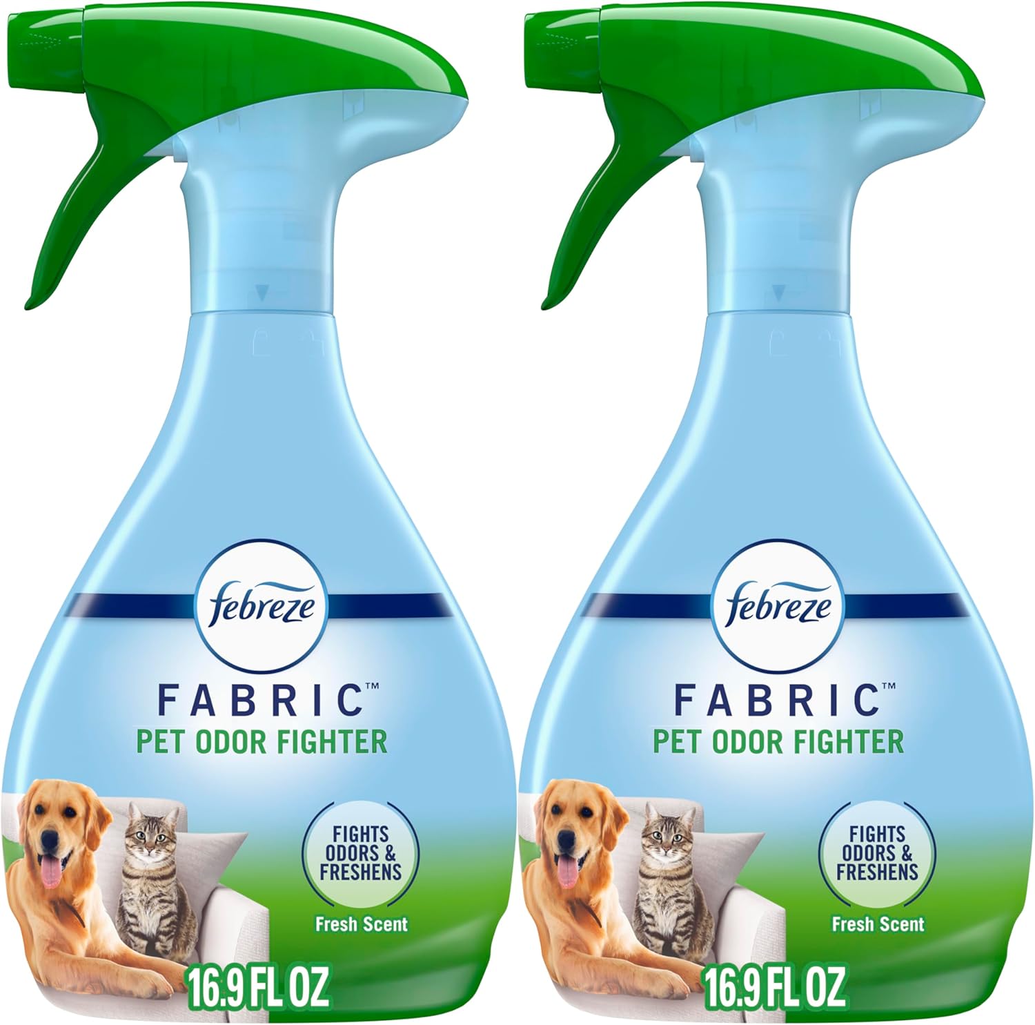 Febreze Pet Odor Fighter Fabric Refresher front view bottle pack