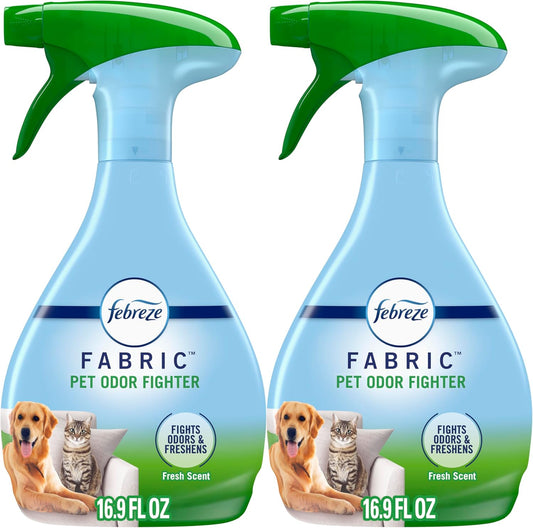 Febreze Pet Odor Fighter Fabric Refresher front view bottle pack
