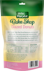 Wild Harvest donut treats packaging back view showing ingredients