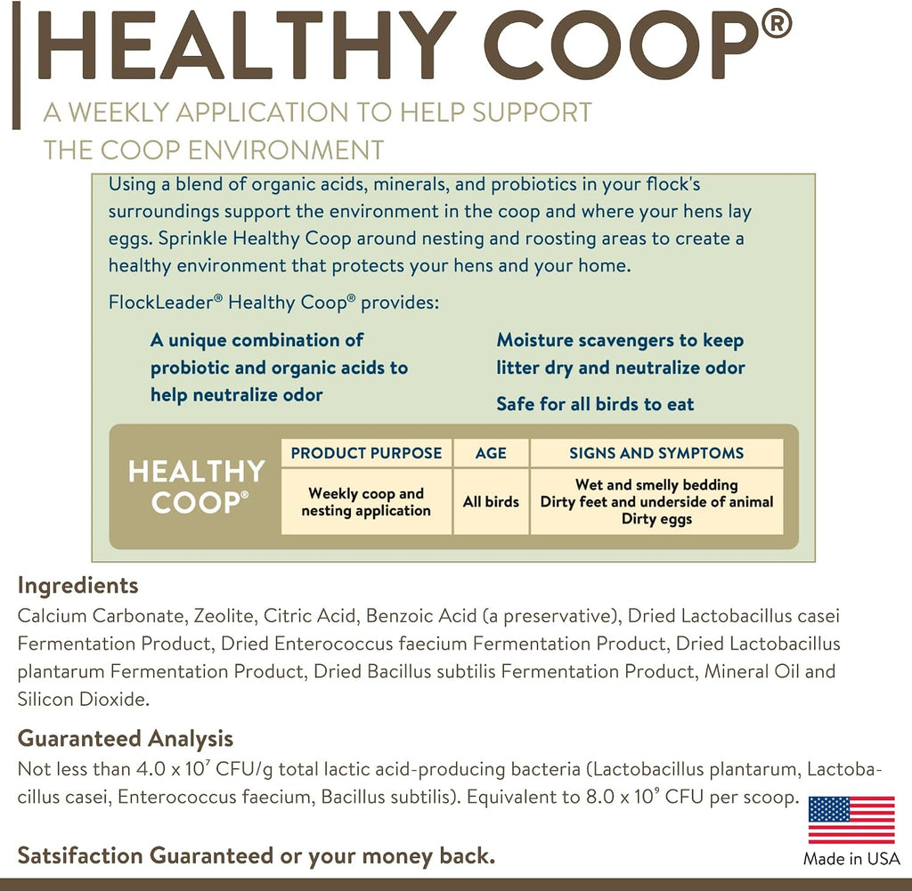 FlockLeader Healthy Coop 12lb bag details