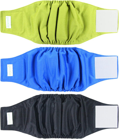 Wegreeco Washable Male Dog Belly Band - Pack of 3 - Washable Male Dog Belly Wrap, Small Doggie Dog Diapers Male for Doggy Puppy (Black, Charcoal, Navy, Small) - Image 15