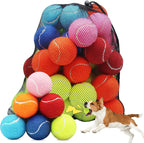 Swingers Squeaky Tennis Balls for Dogs,2.5 inch Training Tennis Balls,Exercise Ball for Pet Dog with Mesh Carry Bag Easy to Transport (Multicolor, 6 Pack) - Image 12