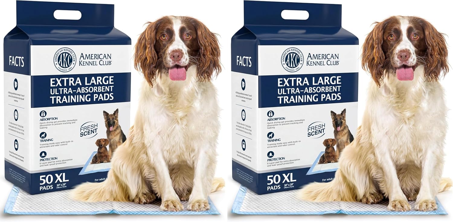 American Kennel Club Scented Puppy Training Pads with Ultra Absorbent Quick Dry Gel - 28 x 30 Pee Pads for Dogs - Fresh Scented - 50 Count, XL - Image 11
