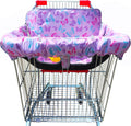 Gowraps 2-in-1 butterfly print shopping cart cover front view