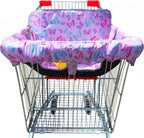 Gowraps 2-in-1 butterfly print shopping cart cover front view