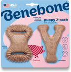Benebone Puppy 2-Pack Dental Chew/Wishbone Durable Dog Chew Toys for Gentle Chewers, Real Bacon, Made in USA, Small - Image 14