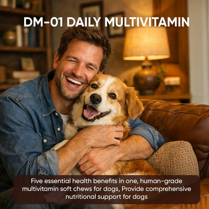 Waeski pet health daily multivitamin soft chews for skin and coat support