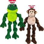 KONG Floppy Knots - Durable NoStuffing Squeaky Rope & Plush Dog Toy - for Teething, Playing - Monkey - for Large/X-Large Dogs - Image 10