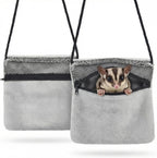 Sweetude 2 Pcs Sugar Glider Pouch Breathable Carrying Bonding Pouch Soft Hamster Carrier with Strap Zipper Small Animal Travel Sleeping Bag Cage Accessories for Rat Reptile Other Small Pets(Black) - Image 7