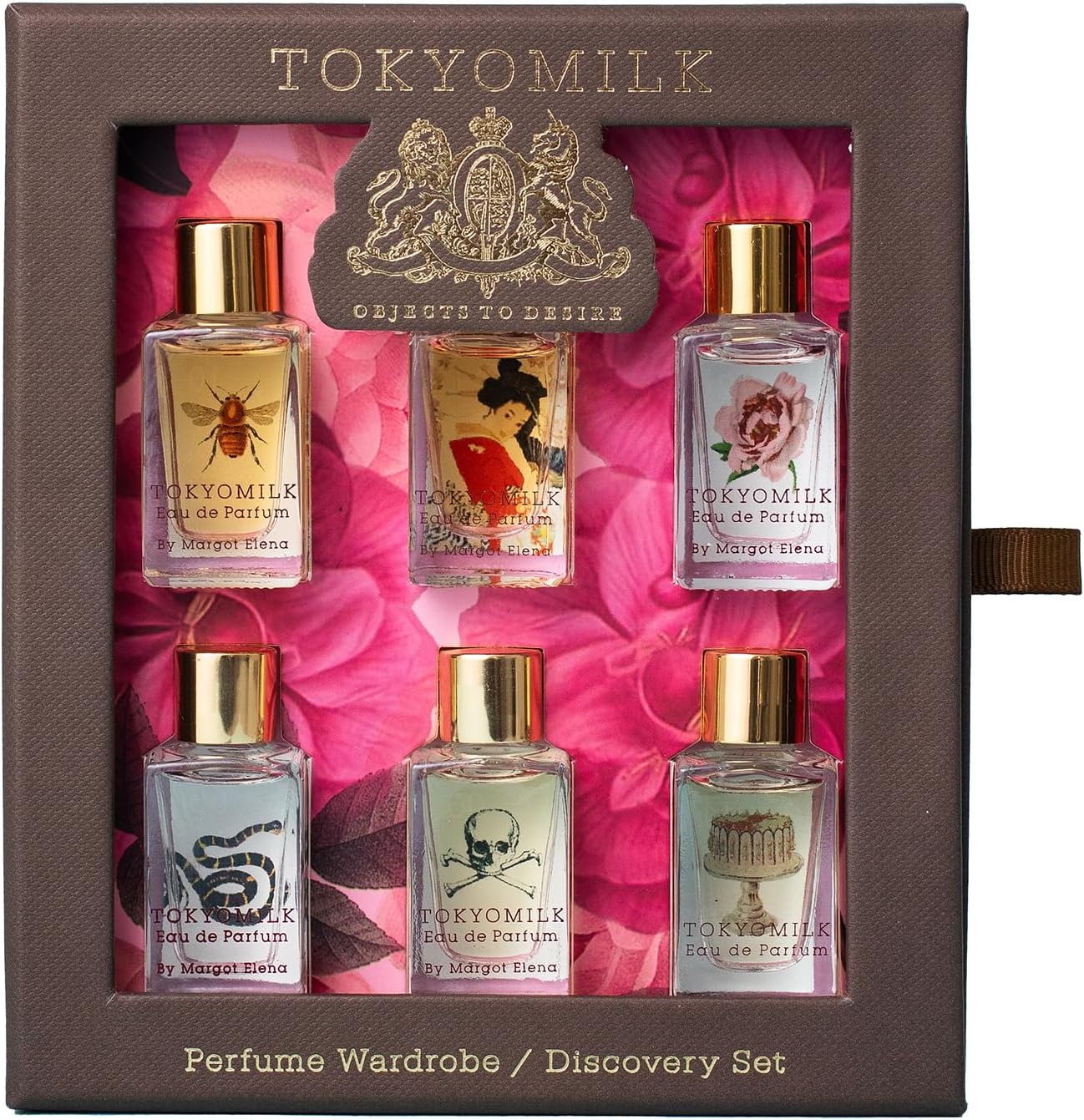TokyoMilk Eau De Parfum Discovery Set front view luxury fragrance sampler package for women