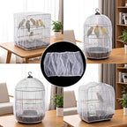 ASOCEA parakeet cage seed catcher in use