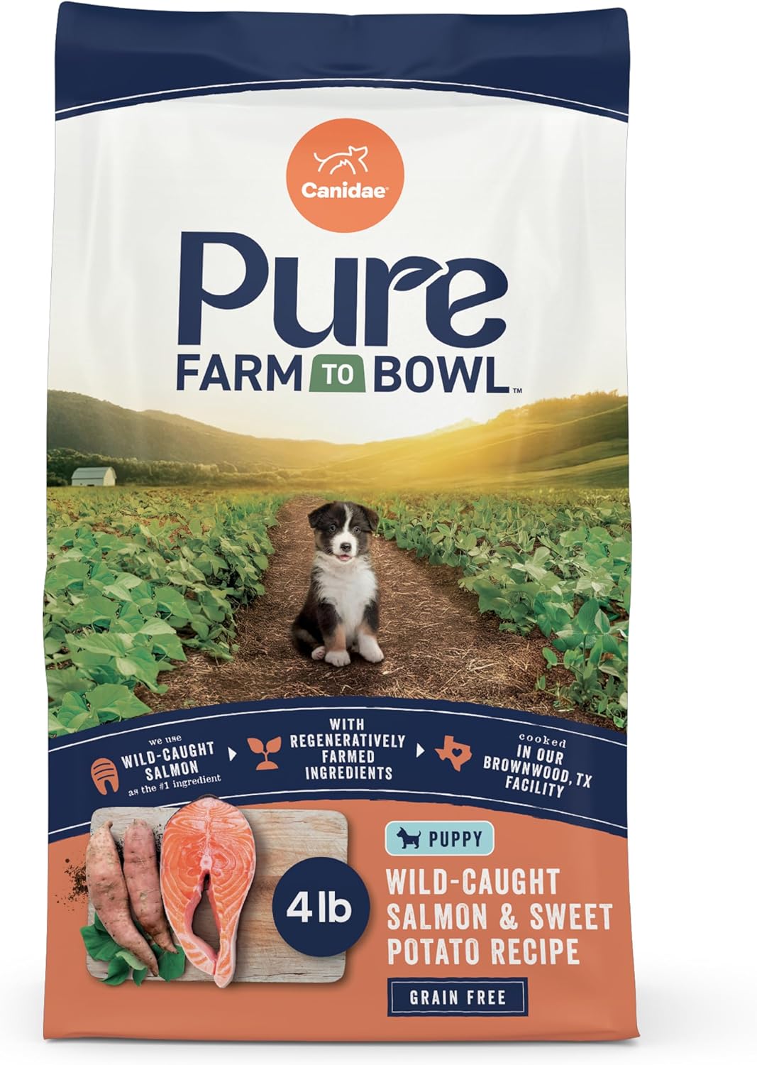 Canidae Pure Farm to Bowl Dry Puppy Dog Food - Balanced Nutrition - Limited Ingredient Formula - Grain, Wheat & Soy-Free - Puppy-Friendly - 4 lb - Wild-Caught Salmon & Oatmeal Recipe - Image 11