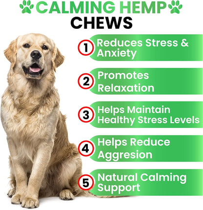 Grateful Pawz 170 count dog calming treats packaging