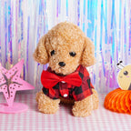 Tongcloud extra small puppy shirt sizing view highlighting button placement and collar design