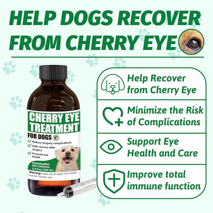 VetaSure dog conjunctivitis relief liquid showing three milliliter administration dropper
