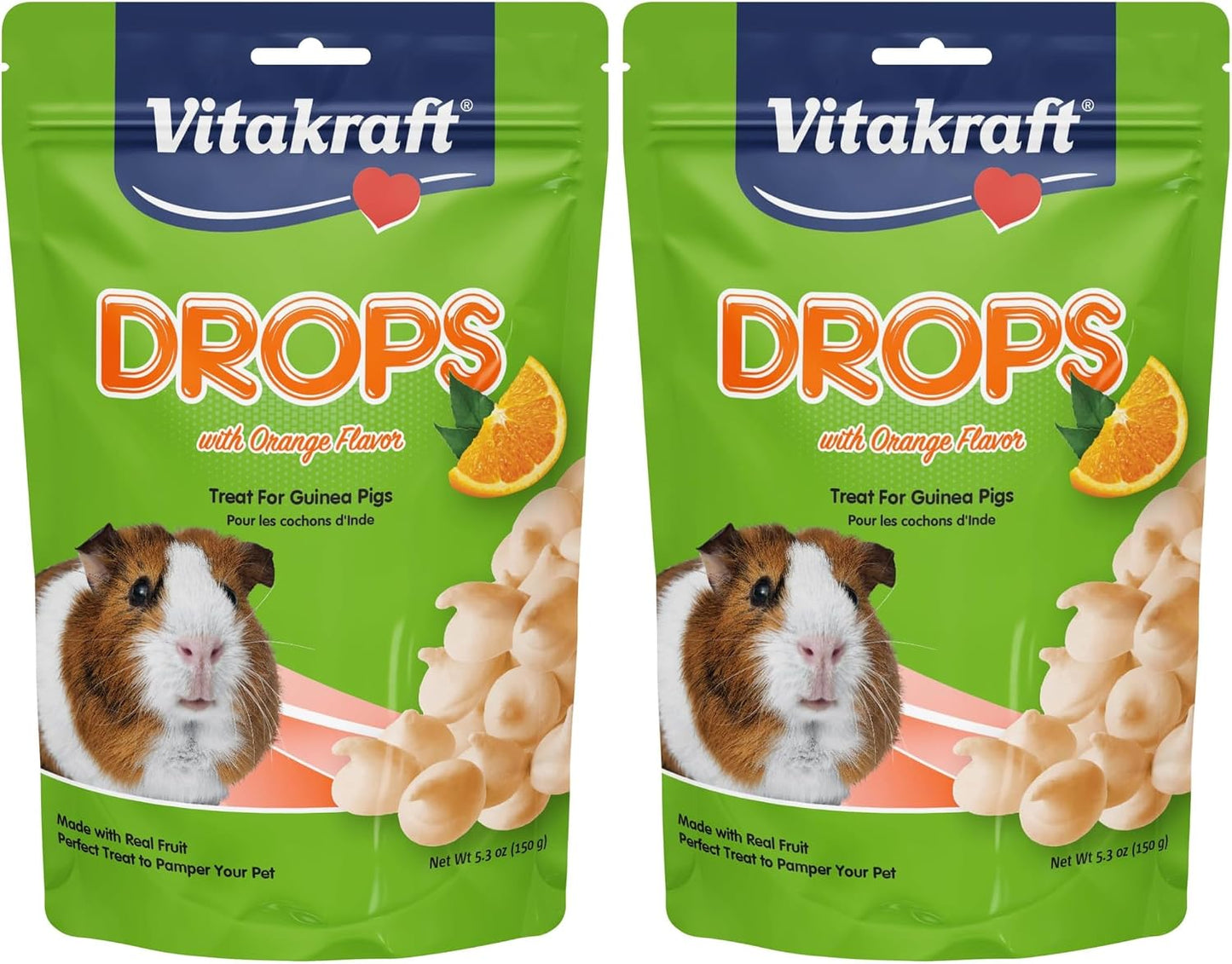 Vitakraft Drops with Orange Flavor Guinea Pig Treats 5.3 oz Bag Delicious Yogurt Enriched Snacks with Vitamin C Essential Nutrients and Wholesome Nourishment for Small Pets - Image 10