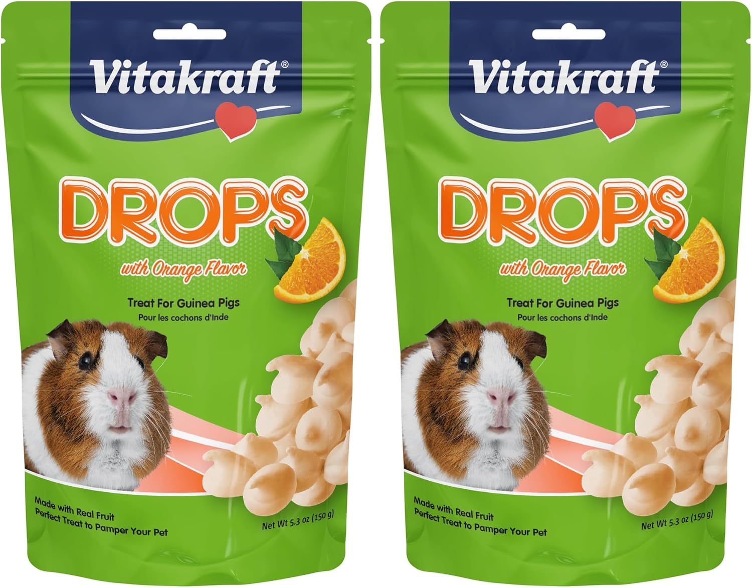 Vitakraft Drops with Orange Flavor Guinea Pig Treats 5.3 oz Bag Delicious Yogurt Enriched Snacks with Vitamin C Essential Nutrients and Wholesome Nourishment for Small Pets - Image 10