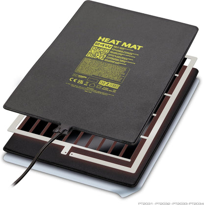 Exo Terra thermal blanket applied to glass terrarium base