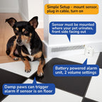 SprayAlert reusable cat spraying detector pad displaying the three foot connection cable