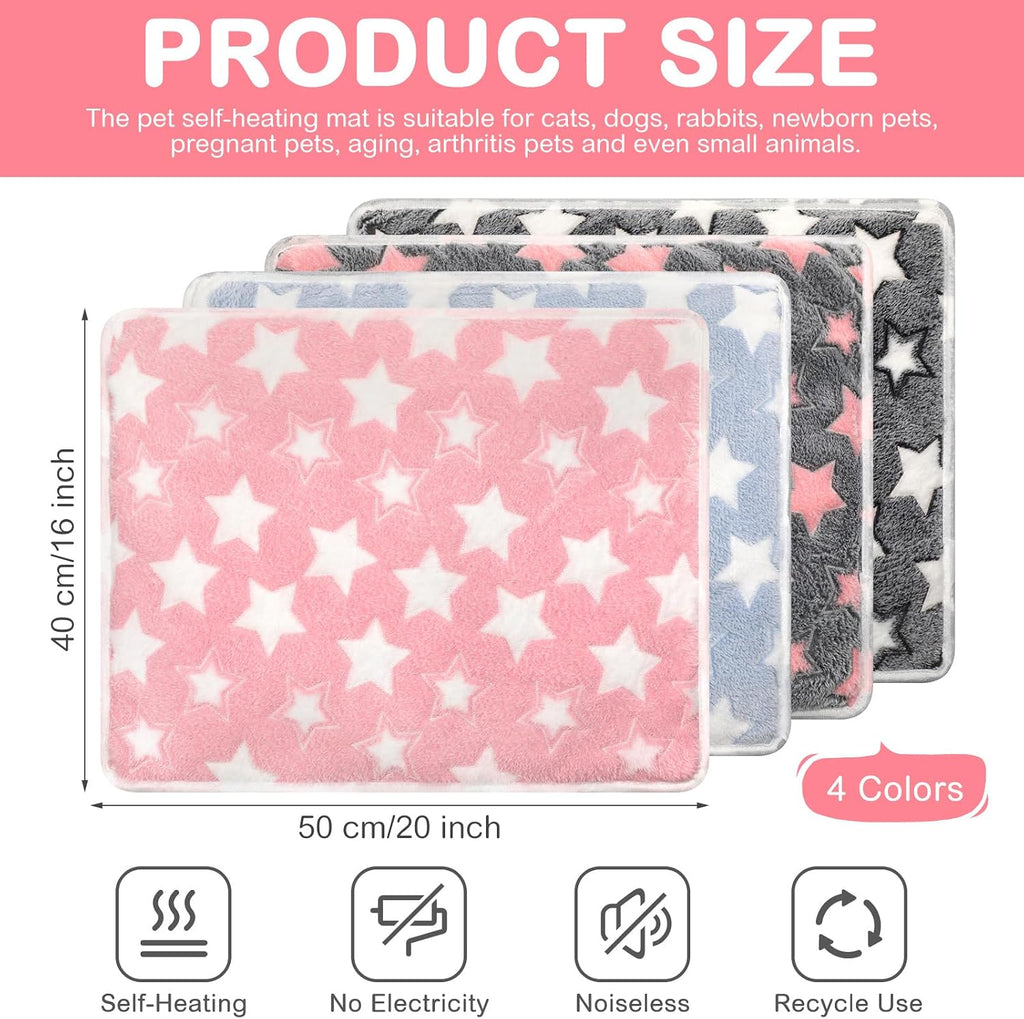 Clysee self warming pet pad close up view of soft fluffy fleece surface