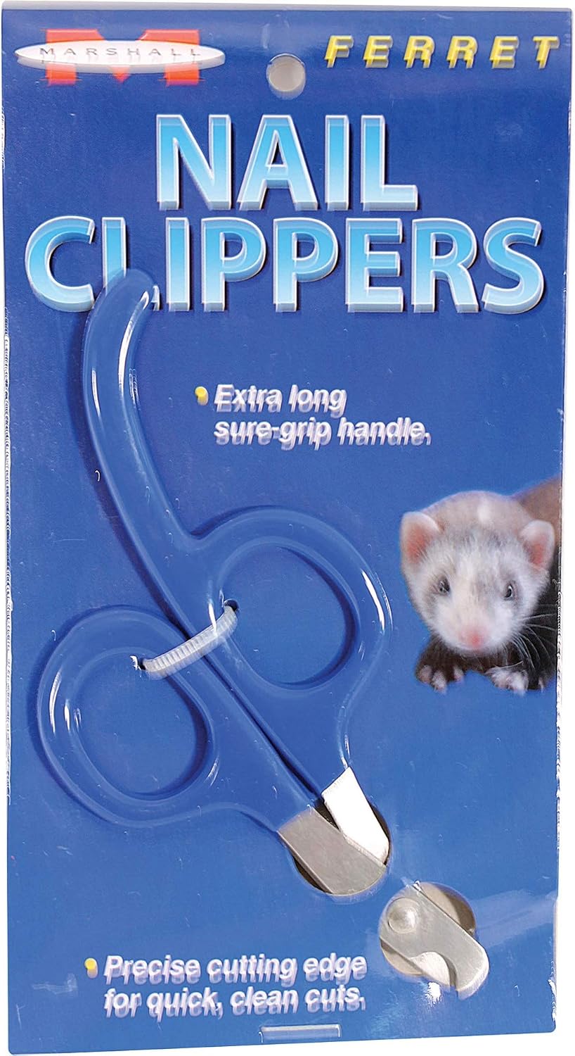 Marshall Pet Products ferret nail clippers front view blue color professional pet grooming tool