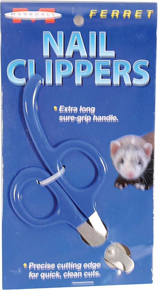 Marshall Pet Products ferret nail clippers front view blue color professional pet grooming tool
