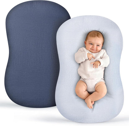 Termichy muslin baby lounger cover set front view