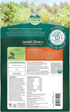 Oxbow guinea pig food bag back showing nutritional panel