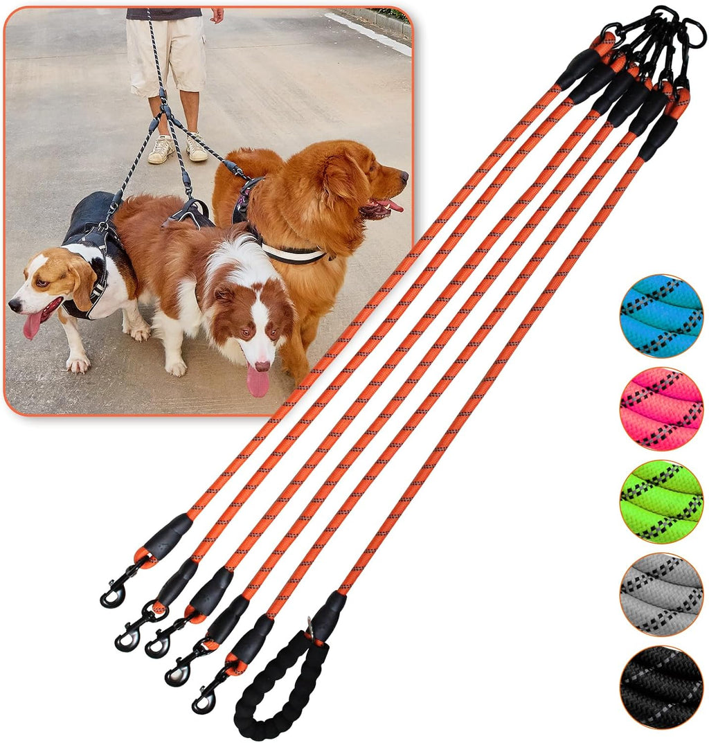 Luck Dawn multi dog leash front view premium imported pet supplies India