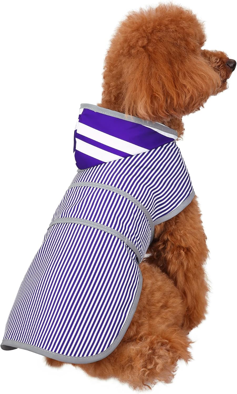 Dog Raincoat for Small Dogs Puppies Waterproof Jacket Hooded Rain Coats with Reflective Strips Leash Hole & Poncho Adjustable Fit (Duck,XS) - Image 9