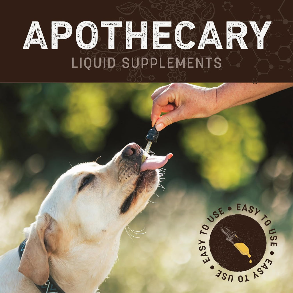 Earth Animal herbal drops label and botanical ingredients view