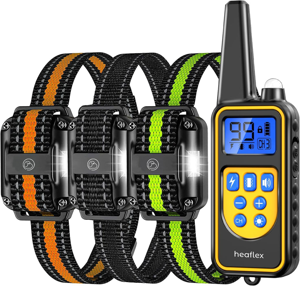Heaflex dog shock collar with remote front view