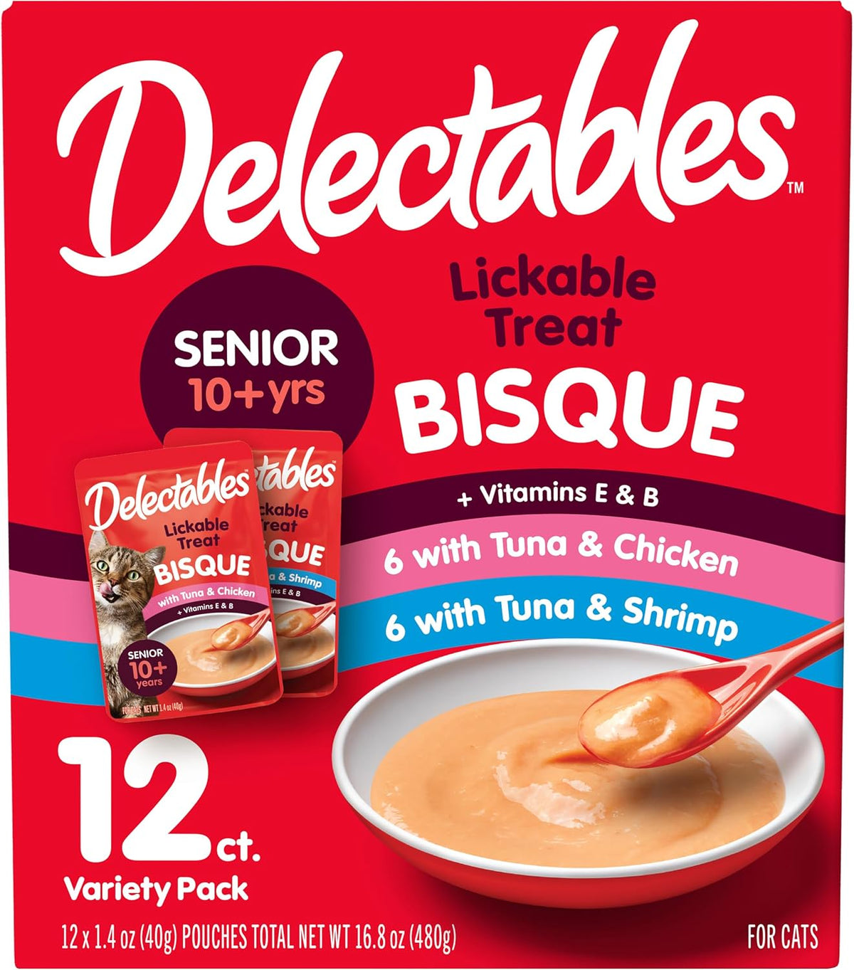 Delectables Lickable Wet Cat Treats - Tuna & Chicken, 1.4 Ounce (Pack of 12) - Image 14