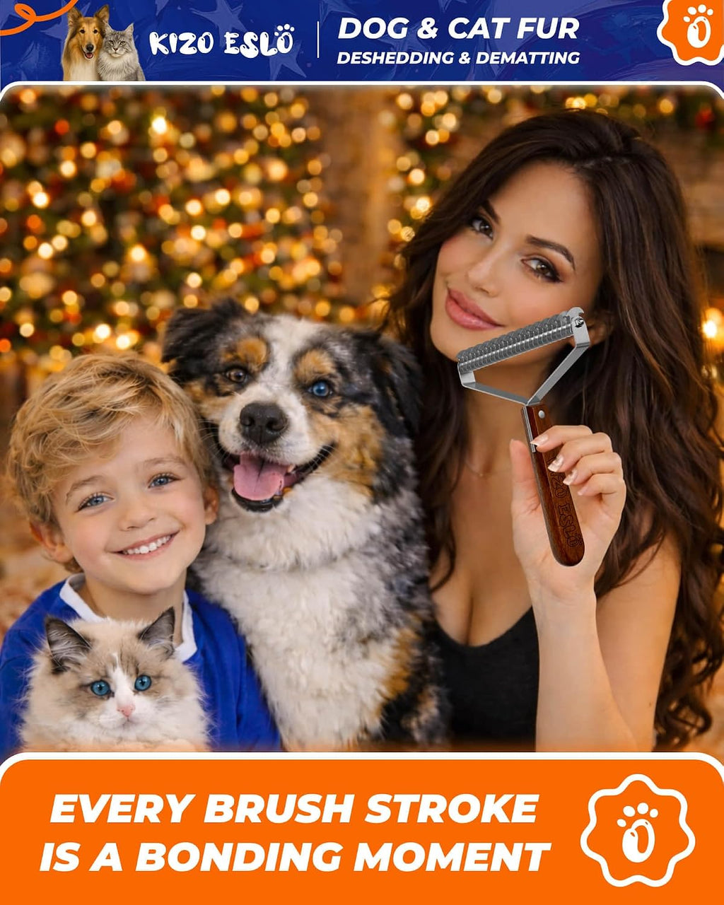 Kizo Eslo pet deshedding tool packaging