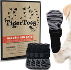 Dok TigerToes non-slip dog socks size large front view