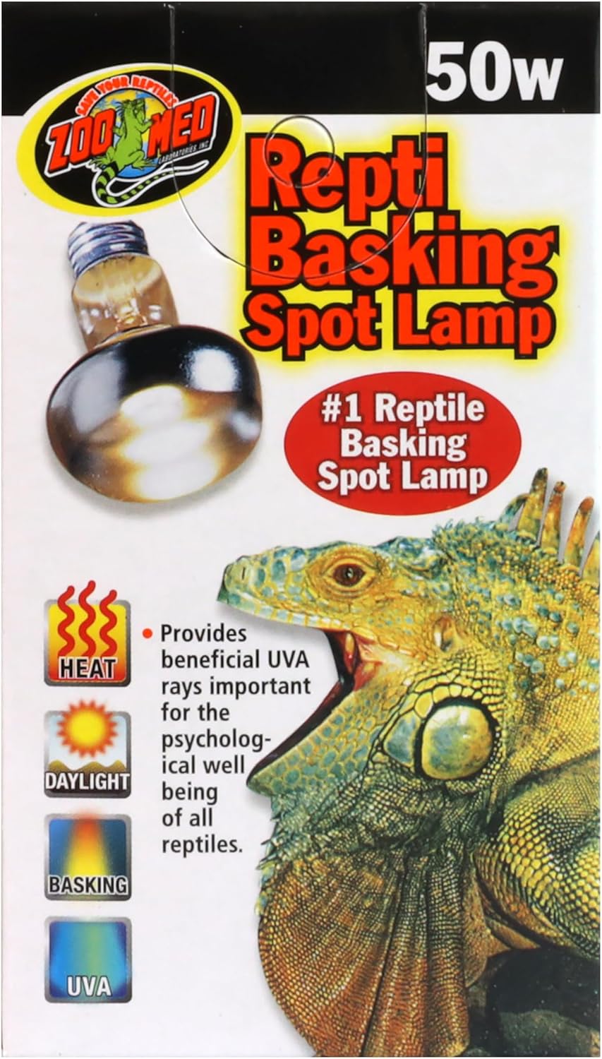 Imported fifty watt incandescent spot lamp for lizards